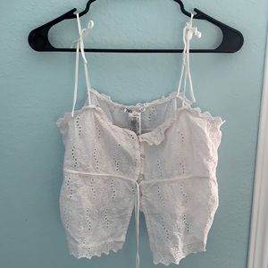 Zara women’s white tank top
